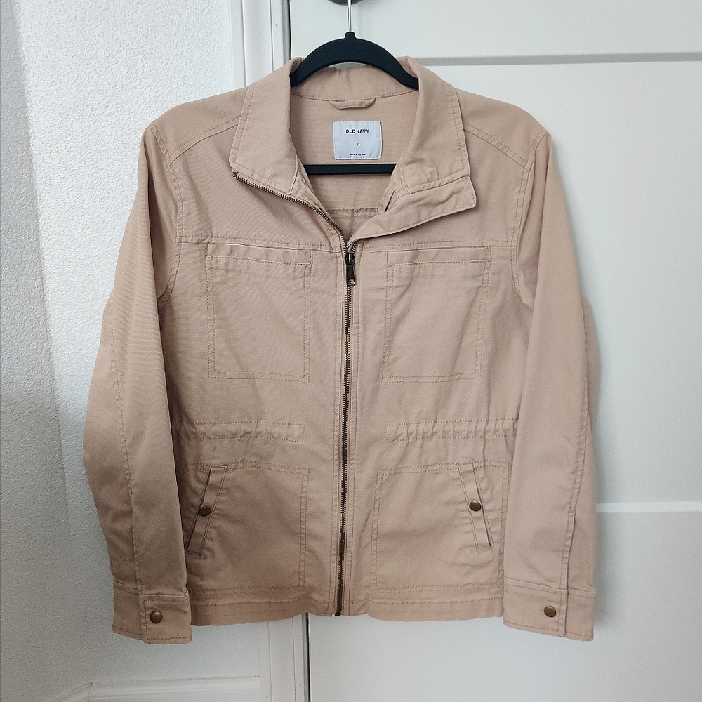 NWOT Tan Old Navy Twill Jacket